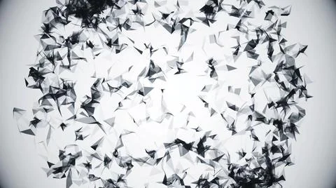 Animation style circular plexus of sphere in rotation. Digital design concept Stock Illustration