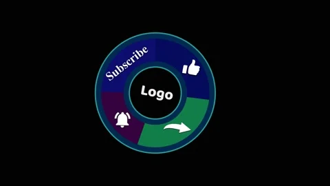 Animation of a Subscribe and Likes and Notification Button of social media Video stock 134056449