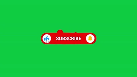 Animation of a Subscribe and Likes and Notification Button for Youtube. Stock Footage 142007002
