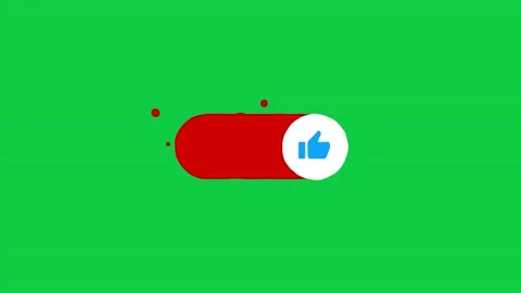 Animation of a Subscribe and Likes and Notification Button for Youtube. Stock Footage 142007019