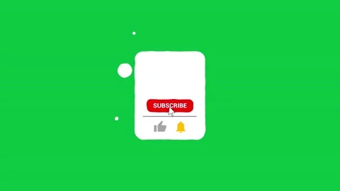 Animation of a Subscribe and Likes and Notification Button for Youtube. Stock Footage 142007117