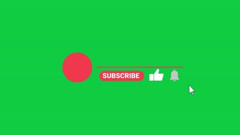 Animation of a Subscribe and Likes and Notification Button for Youtube. Stock Footage 142007126