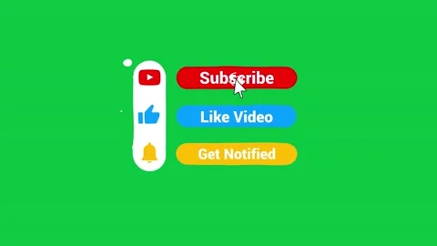 Animation of a Subscribe and Likes and Notification Button for Youtube. 動画素材 142007127