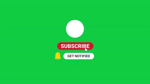 Animation of a Subscribe and Likes and Notification Button for Youtube. Stock Footage 142007147