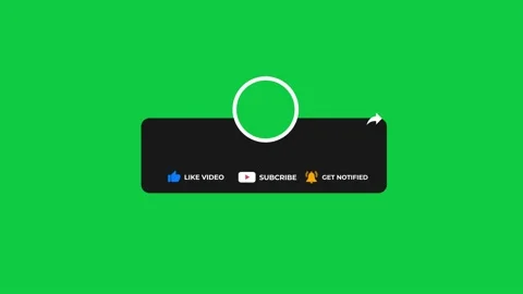 Animation of a Subscribe and Likes and Notification Button for Youtube. Stock Footage 193272353