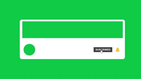 Animation of a Subscribe and Likes and Notification Button for Youtube. Stock Footage 193273370