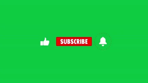 Animation of a Subscribe and Likes and Notification Button for Youtube. Stock Footage 195031353