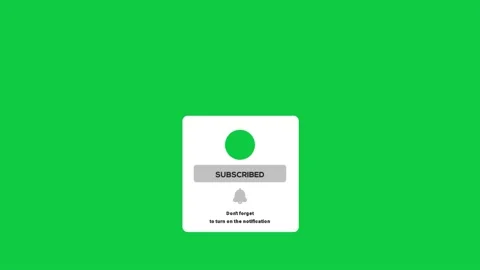 Animation of a Subscribe and Likes and Notification Button for Youtube. Stock Footage 200784665