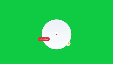 Animation of a Subscribe and Likes and Notification Button for Youtube. Stock Footage 218355480