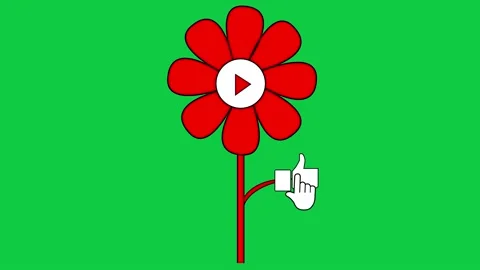 Animation of a Subscribe and Likes and Notification Button for Youtube. Stock Footage 220142147