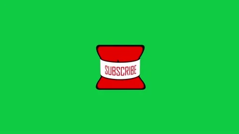 Animation of a Subscribe and Likes and Notification Button for Youtube. Stock Footage 220142153