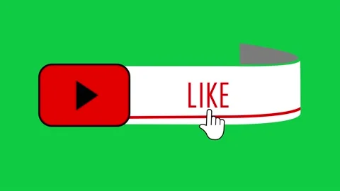 Animation of a Subscribe and Likes and Notification Button for Youtube. Stock Footage 220142223