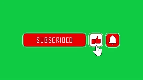 Animation of a Subscribe and Likes and Notification Button for Youtube. Vídeos de archivo 220142227