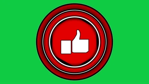 Animation of a Subscribe and Likes and Notification Button for Youtube. Stock Footage 220142403