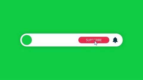 Animation of a Subscribe and Likes and Notification Button for Youtube. Stock Footage 220169322
