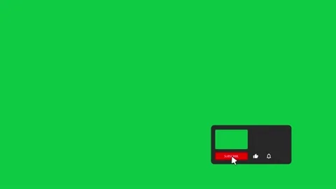 Animation of a Subscribe and Likes and Notification Button for Youtube. Stock Footage 221474732