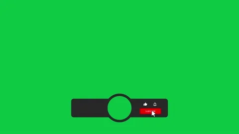 Animation of a Subscribe and Likes and Notification Button for Youtube. Stock Footage 221474747