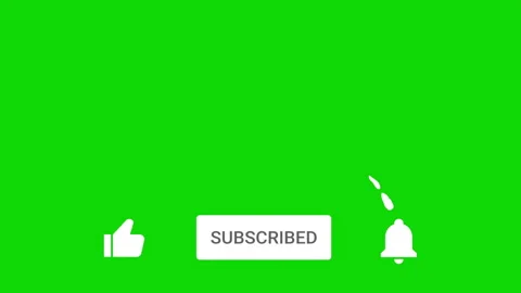 Animation of a like, subscribe and notification for youtube channel with sound Stock Footage 215740905