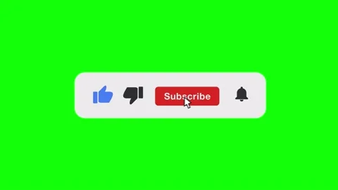 Animation Of A Subscribe Button 4k For Y... | Stock Video | Pond5