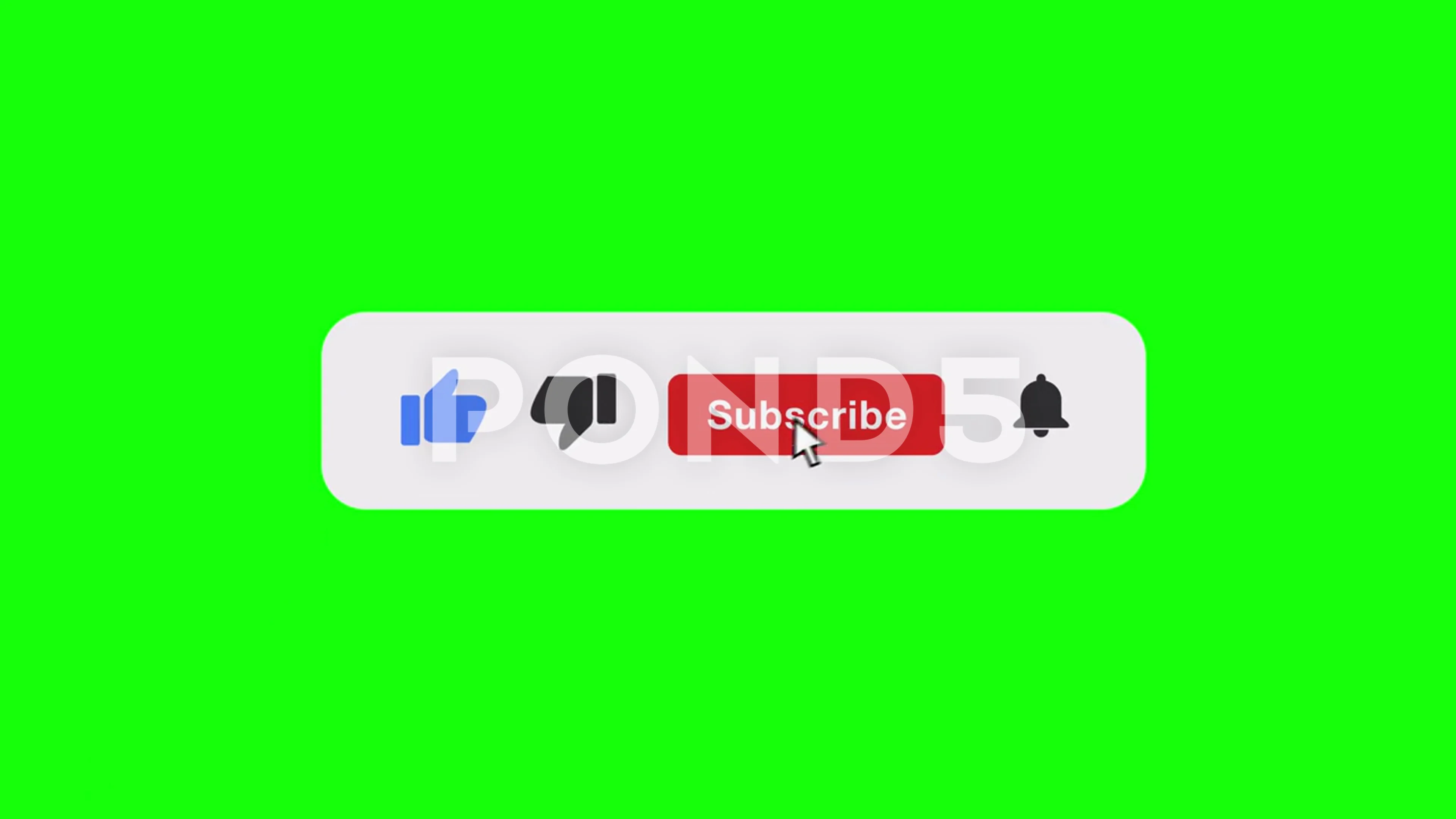 Animation Of A Subscribe Button 4k For Y... | Stock Video | Pond5