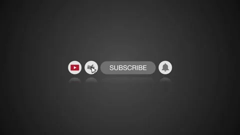 Animation Of A Subscribe Button For Youtube Stock Footage 168307357