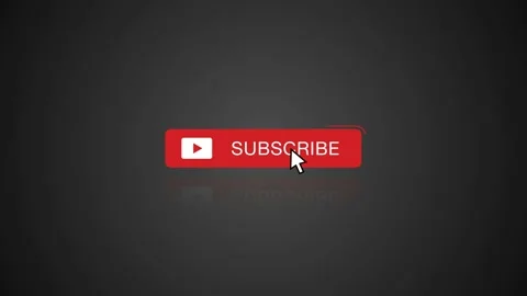 Animation Of A Subscribe Button For Youtube Stock Footage 168349139