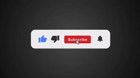 Animation Of A Subscribe Button For Youtube Stock Footage 168420556