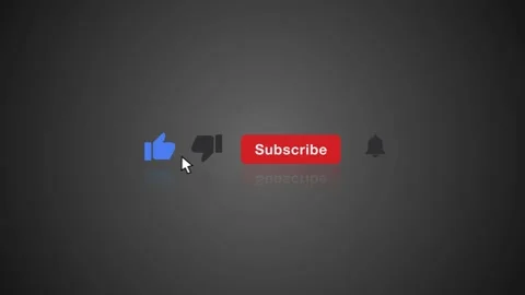 Animation Of A Subscribe Button For Youtube Stock Footage 168420571