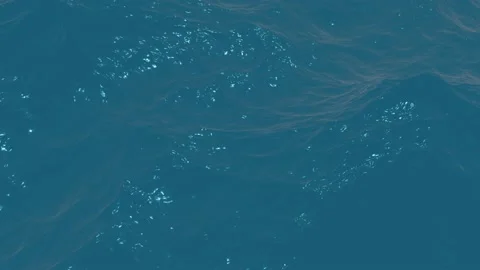 Animation surface of the sea or pool with fine waves and glare from the sun. 3d Stock Footage 197740901