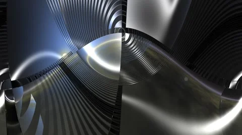 Animation of a surreal abstract structure Stock Footage 45360968