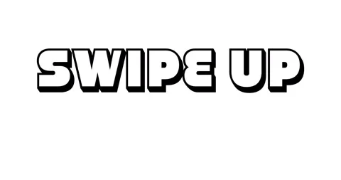 Animation of swipe up 3d text Stock Footage 135591988