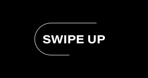 Animation of swipe up button on black background Stock Footage 134941349