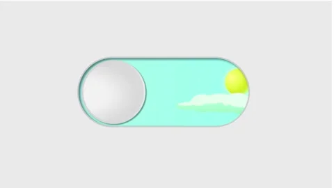 Animation of switching the phone mode from light to dark on a gray background Stock Footage 156765683