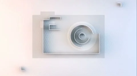 Animation symbol of camera Stock Footage 41886778