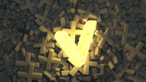 Animation of the symbol of choice. Stock Footage 116309619