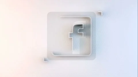 Animation symbol of facebook Stock Footage 41887210