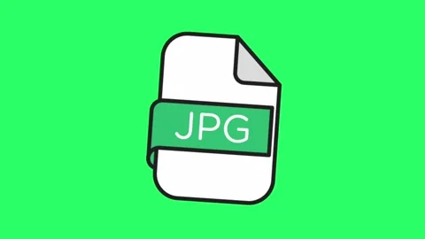 Animation symbol file type on green background. Stock Footage 263169137