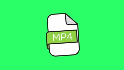 Animation symbol file type on green background. Stock Footage 263169141