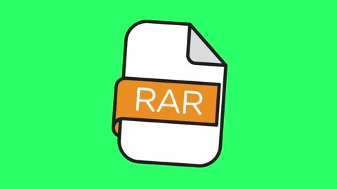 Animation symbol file type on green background. Stock-Footage 263169163