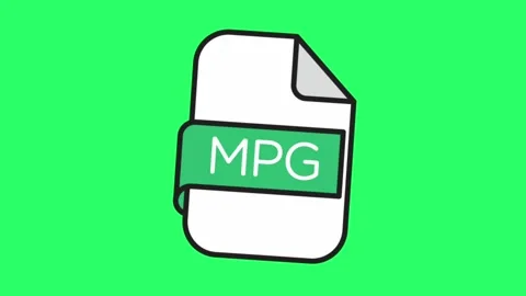 Animation symbol file type on green background. Stock-Footage 263169185