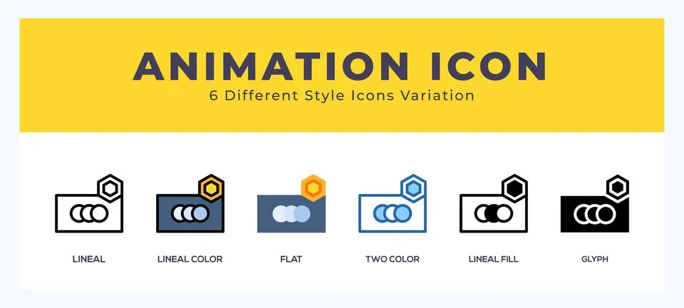 Animation symbol. vector icon symbol. logo illustration. vector graphics Stock Illustration