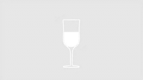 Animation symbolizing the prohibition of drinking alcohol. Stock Footage 277071615