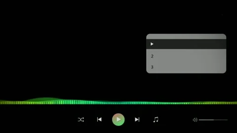 Animation tab green nois wave effect on black background. 	 Stock Footage 277864339