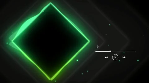 Animation tab green nois wave effect on black background. Stock Footage 277864436