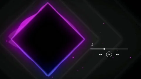 Animation tab purple nois wave effect on black background. 	 Stock Footage 277864433
