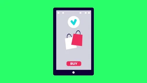 Animation tablet on green background. Stock Footage 255349169