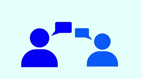 Animation of talking people Video stock 311974707