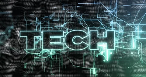 Animation of tech text over data processing Stock Footage 330590900
