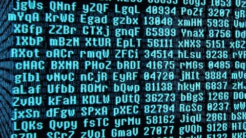 Animation of a technology data binary code network connectivity and complexity Stock Footage 122770842