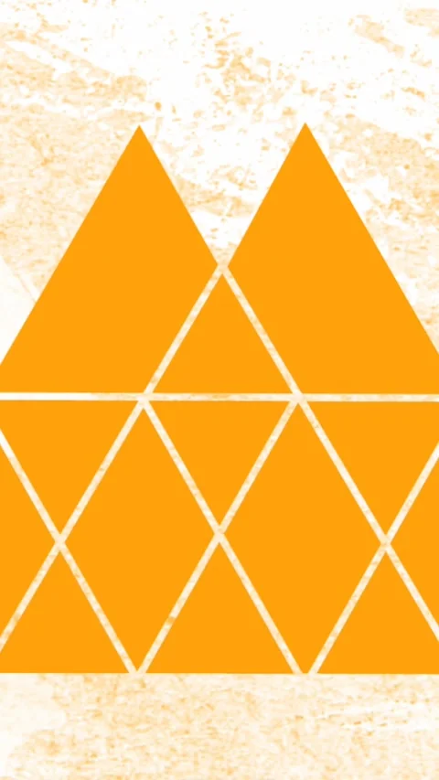 Animation of telescope and microscope icon over triangular abstract shape Stock Footage 321513070